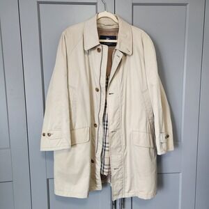 Vintage BURBERRY London Sanyo Shokai 2-in-1 Coat Removable Liner Nova CheckTan